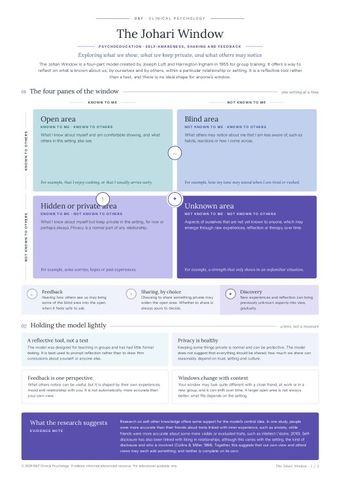 The Johari window